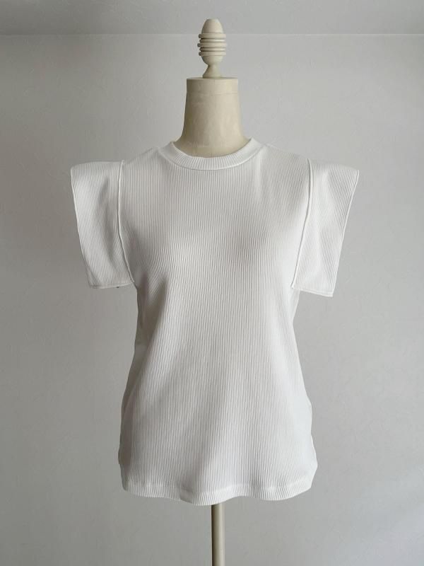 [UN-SOPHIE] Triangle rib cut tops 