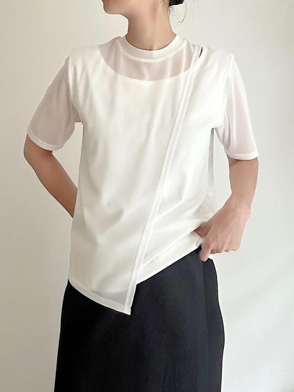 [UN-SOPHIE] LAYERED TULLE   TOPS