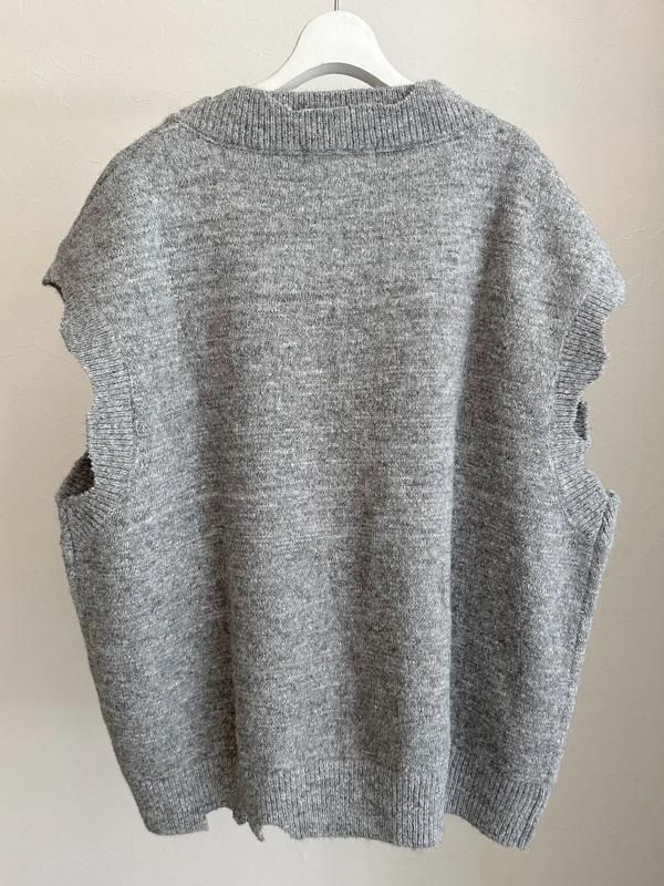 新品・タグ付き♡L´Appartement Knit Vest 35 Giza cotton tilden knit vest (Ivory) | UNF