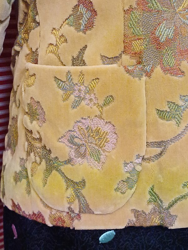 チェコ アンティークベロアジャケット 1930s 刺繍-