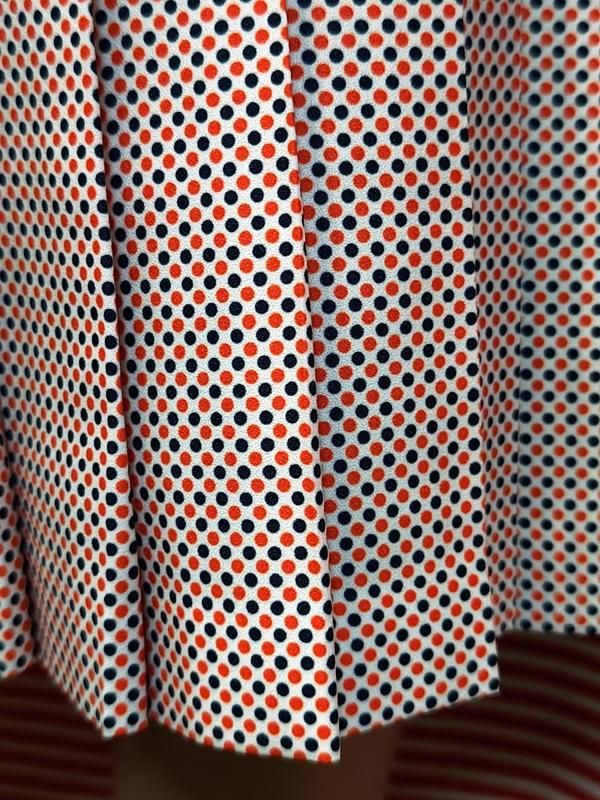 トリコロールカラードット柄♪レトロミニスカート -