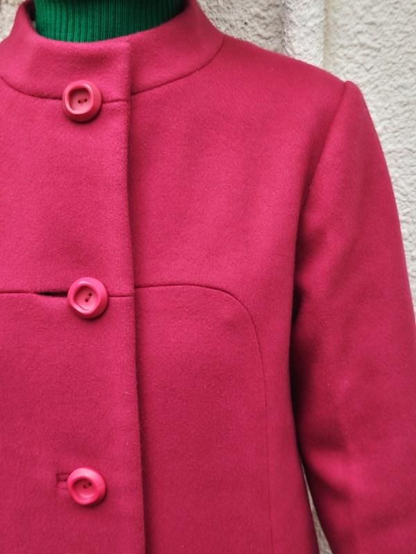 レトロ古着●くるみぼたん赤ウールコート　日本製ヴィンテージ 楽天市場】古着 ~70年代 panamount くるみボタン パイピング