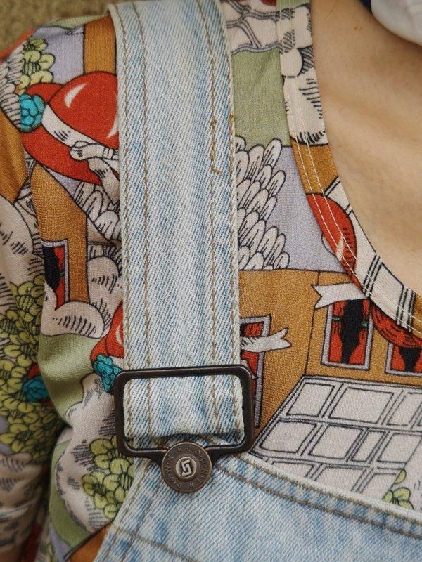 淡い薄デニム☆ヴィンテージオーバーオール -