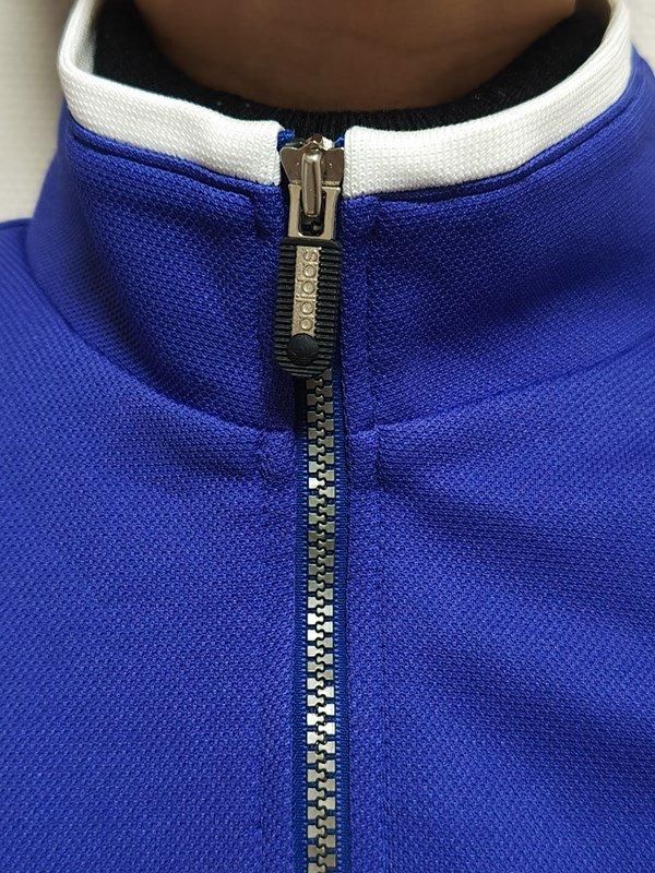 adidas*群青色x白☆レトロジャージ - adidas*群青色x白☆レトロジャージ -