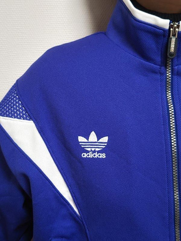 adidas*群青色x白☆レトロジャージ - adidas*群青色x白☆レトロジャージ -