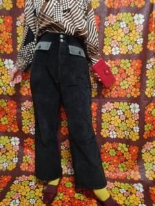 デッド品 昭和レトロ 60s～70s チェック 薄手フレアサマースラックスパンツ Levi's - デッドストック 70s リーバイス タータン チェック
