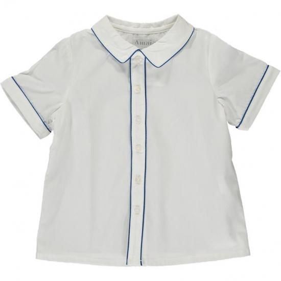 英国王室 ジョージ王子とお揃い アマイアキッズ 子供服 ブルーパイピング シャツ 半袖 サイズ展開 3 8歳 アリスロンドン Alice London 英国雑貨の店 イギリス発 セレクトショップです 英国王室 ジョージ王子とお揃い アマイアキッズ 子供服 ブルーパイピング シャツ 半袖 サイズ展開 3 8歳 アリスロンドン Alice London 英国雑貨の店 イギリス発 セレクトショップです