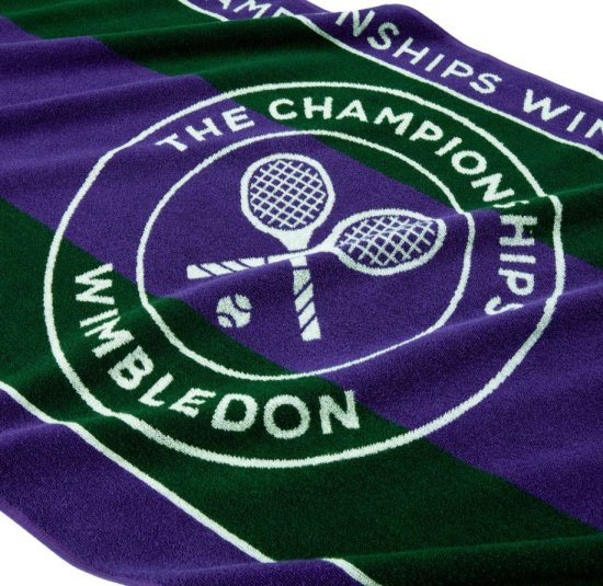 全英オープンテニス ウィンブルドン 公式商品 ビッグタオル・パープル