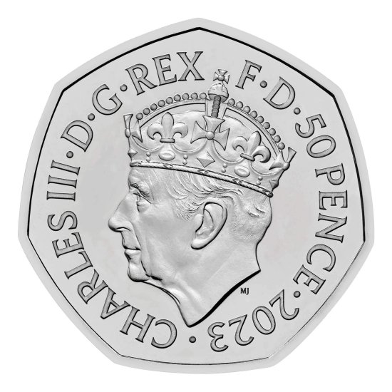 イギリス チャールズ国王 戴冠コロネーション記念コイン 50ペンス硬貨