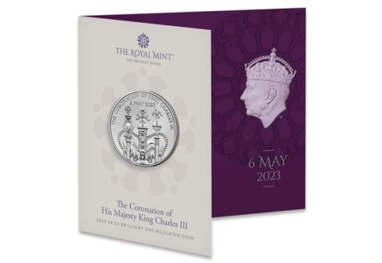 イギリス チャールズ国王 戴冠コロネーション記念コイン 5ポンド硬貨