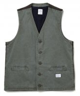 BEDWIN＆THE HEARTBREAKERS<BR>CHINO VEST"ZANDER"(OLIVE)<img class='new_mark_img2' src='https://img.shop-pro.jp/img/new/icons35.gif' style='border:none;display:inline;margin:0px;padding:0px;width:auto;' />