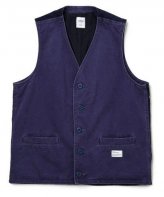BEDWIN＆THE HEARTBREAKERS<BR>CHINO VEST"ZANDER"(NAVY)<img class='new_mark_img2' src='https://img.shop-pro.jp/img/new/icons35.gif' style='border:none;display:inline;margin:0px;padding:0px;width:auto;' />
