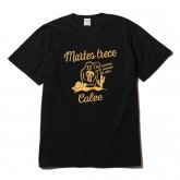 CALEE<BR> WASHED MEXICAN T-SHIRT(BLACK)