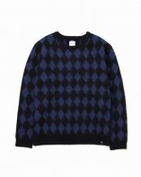 BEDWIN<BR>C-NECK JACQUARD KNIT SWEATER"WRIGHT"(NAVY)<img class='new_mark_img2' src='https://img.shop-pro.jp/img/new/icons35.gif' style='border:none;display:inline;margin:0px;padding:0px;width:auto;' />