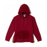 White Mountaineering<BR>SIDE SNAP BUTTON HOODIE(BURGUNDY)