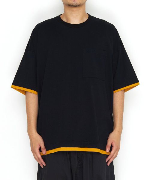 White Mountaineering(ホワイトマウンテニアリング) LAYERED WIDE T 