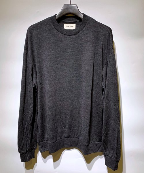 MARKAWARE《マーカウエア》CREW NECK WOOL TEE - Super 120's Wool