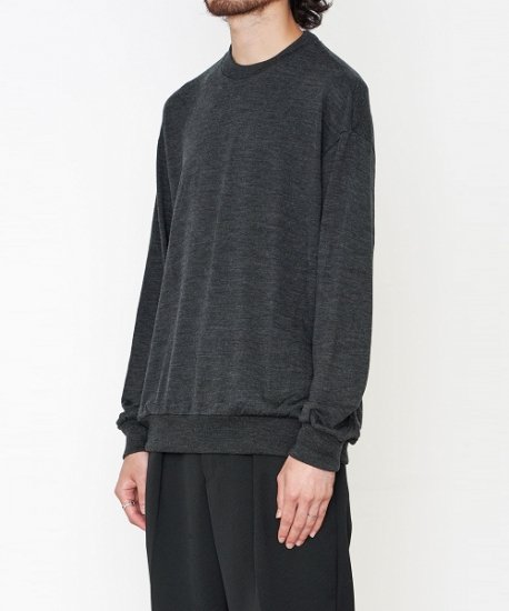 MARKAWARE《マーカウエア》CREW NECK WOOL TEE - Super 120's Wool