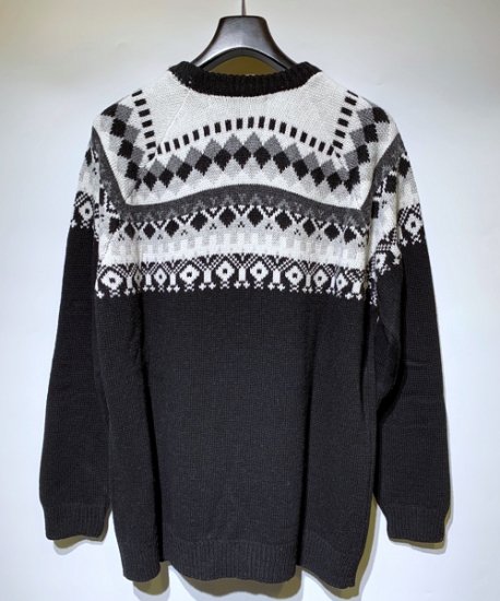 NORDIC PATTERN CREW NECK KNIT(WM2173601) White Mountaineering