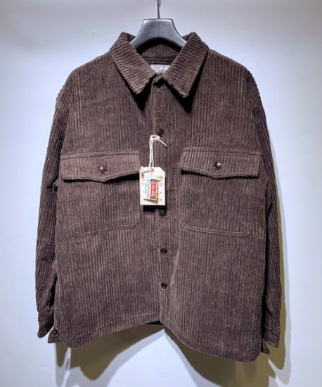 CALEE《キャリー》CORDUROY OVER SILHOUETTE SHIRT JACKET(CL-21AW-044