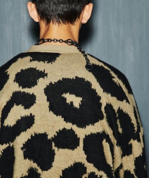 LAD MUSICIAN 22SS ANIMAL LEOPARDニット 新品-