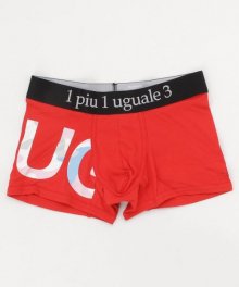 1PIU1UGUALE3 RELAX <BR>CAMO LOGO BOXER PANTS(RED)