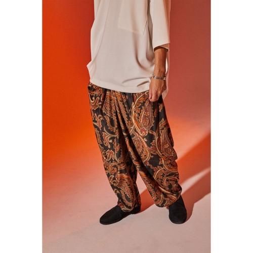 パンツ丈フルレングスTIGHTBOOTH PAISLEY BAGGY SLACKS XL