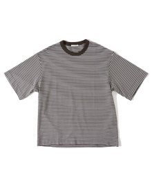 UNIVERSAL PRODUCTS<BR>MULTI BORDER S/S T-SHIRT