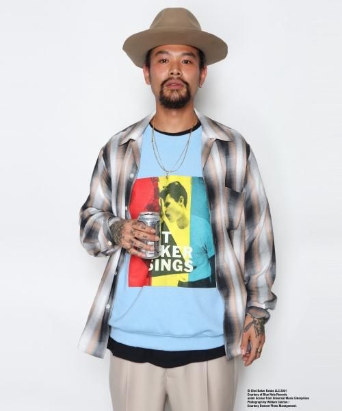 ブラックサイズwackomaria  ombre check shirts