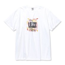 CALEE<BR>STRETCH CALEE FEATHER LOGO T-SHIRT(WHT)