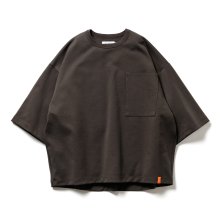 TIGHTBOOTH<BR>TC PONTE 7 SLEEVE T-SHIRT(CHARCOAL)