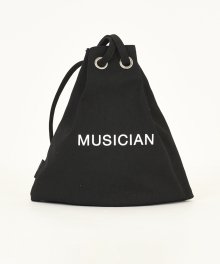 LAD MUSICIAN <BR>DRAWSTRING BAG SMALL(BLACK)