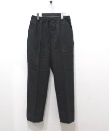 MARKAWARE <BR>FLAT FRONT EASY PANTS - SUPER 120'S WOOL TROPICAL -(CHARCOAL GRAY)