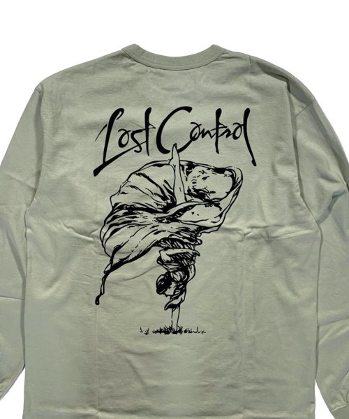 LOST CONTROL《ロストコントロール》Crew Neck LS CT -Trick Art-(L22A3-1002) - BlackSheep【 ブラックシープ】Official Online Store