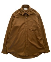 MARKAWARE <BR>FLY FRONT SHIRT - CASHMERE FLANNEL -