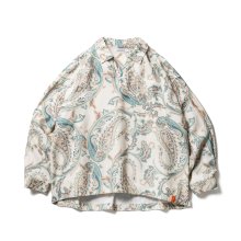 TIGHTBOOTH<BR>PAISLEY L/S OPEN SHIRT(IVORY)