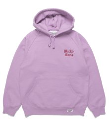 WACKOMARIA<BR>WASHED HEAVY WEIGHT PULLOVER HOODED SWEAT SHIRT(TYPE-1)(L-PURPLE)