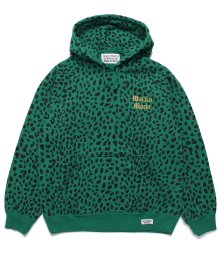 WACKOMARIA<BR>WASHED HEAVY WEIGHT PULLOVER HOODED SWEAT SHIRT(TYPE-3)(GREEN)