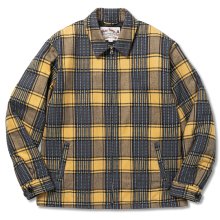 CALEE<BR>DOBBY CHECK PATTERN SWING TOP