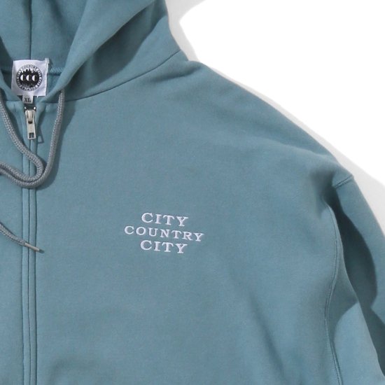 CITY COUNTRY CITY《シティカントリーシティー》EMBROIDERED LOGO ZIP