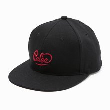 CALEE<BR>LOGO EMBROIDERY CAP(BLACK×RED)