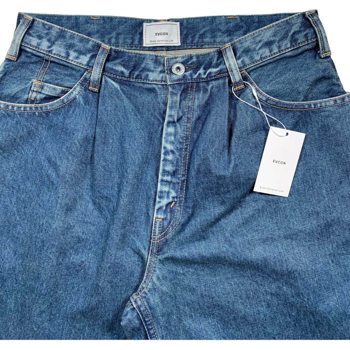 EVCON《エビコン》5POCKET TUCK WIDE DENIM PANTS(183-91507 EVCON《エビコン》5POCKET TUCK WIDE DENIM PANTS(183-91507