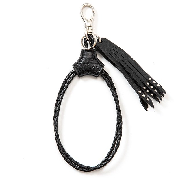 CALEE<BR>Studs & Embossing assort leather key ring -Type F-