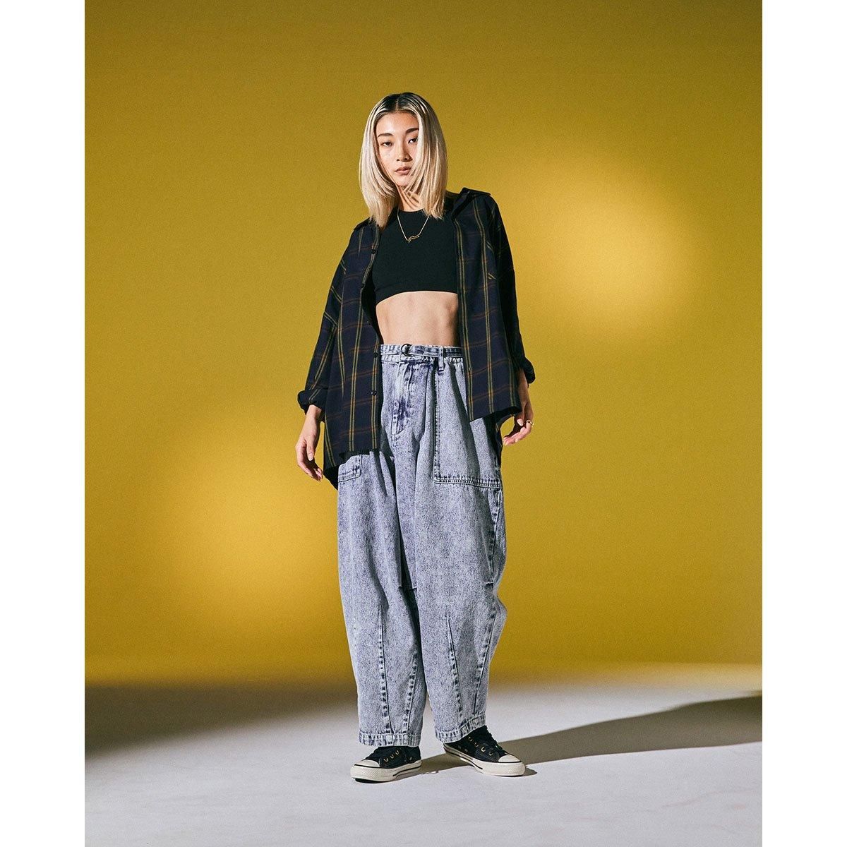 tightbooth balloon wide pants BLACKカラーブラック