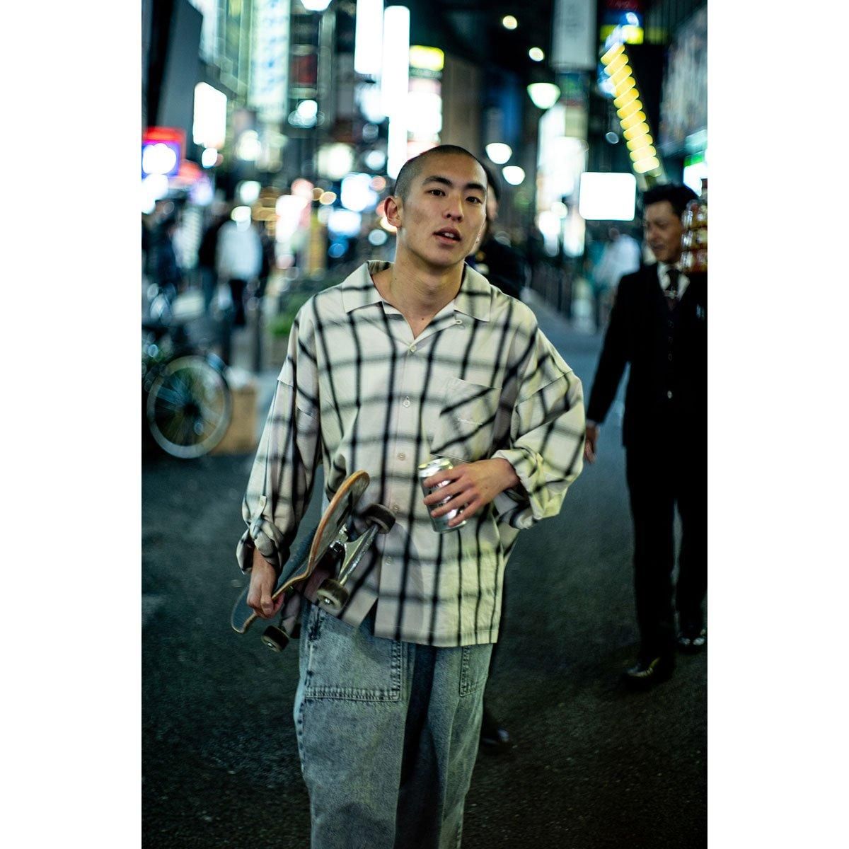 タイトブース XL TIGHTBOOTH PLAID ROLL-UP SHIRT