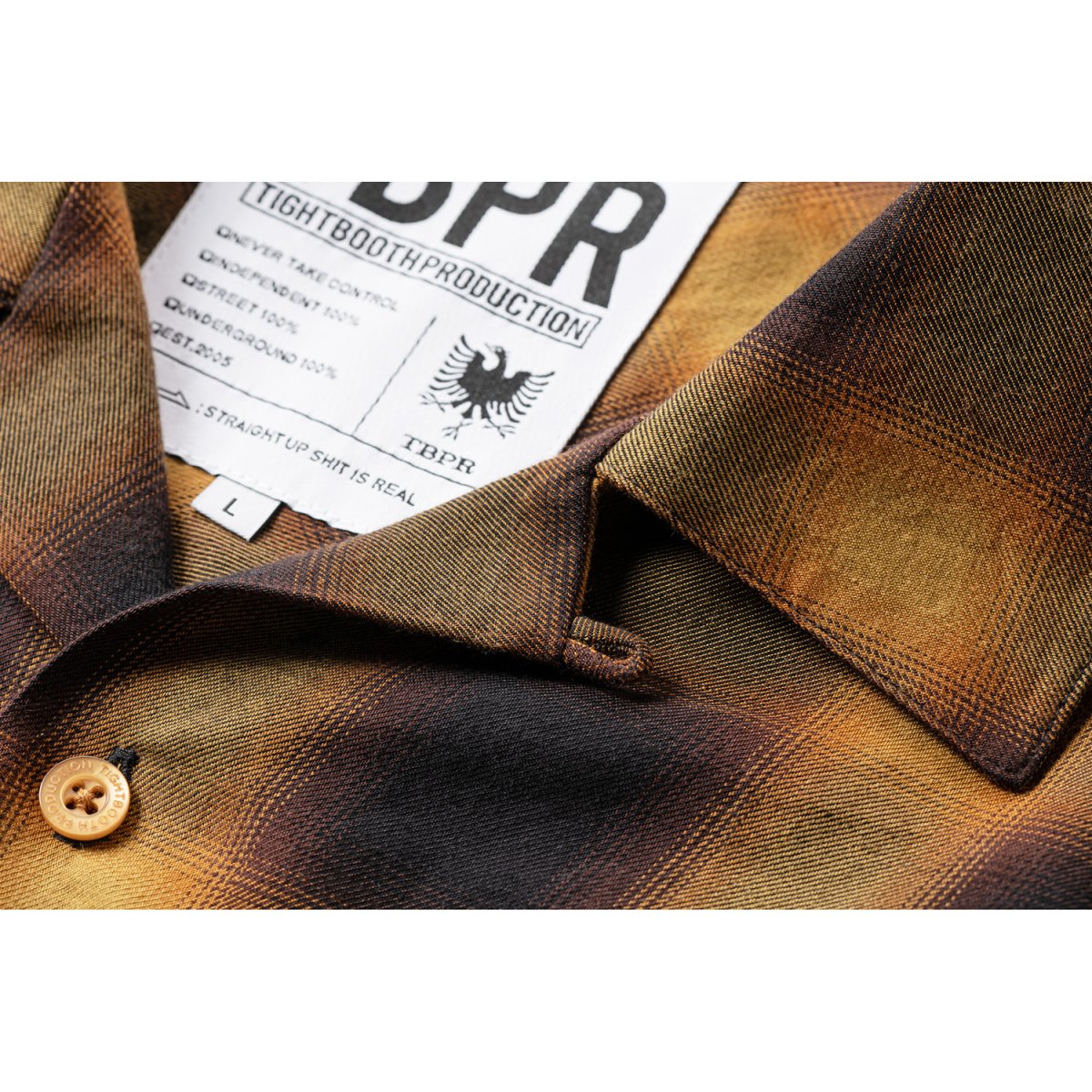 TIGHTBOOTH《タイトブース》TBPR / PLAID ROLL UP SHIRT(23SS-S04