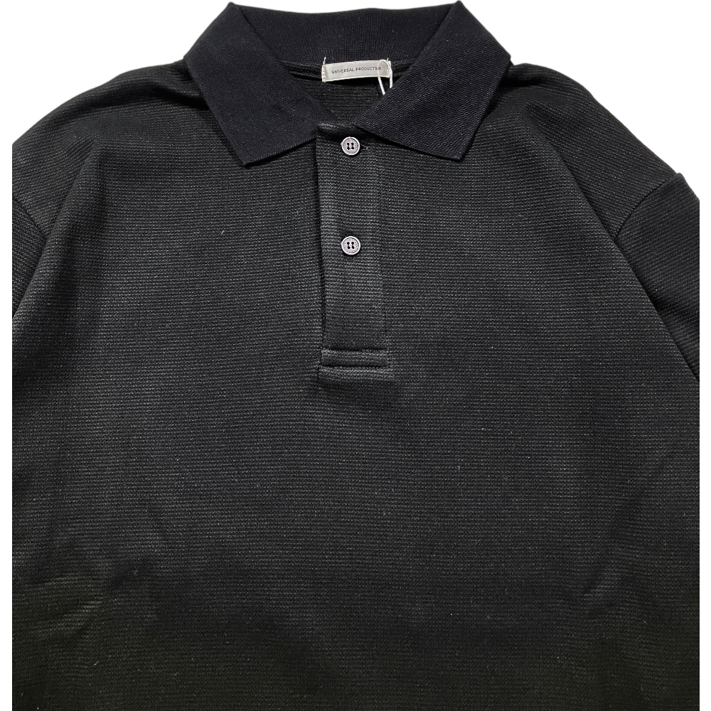 UNIVERSAL PRODUCTS《ユニバーサルプロダクツ》RIPPLE L/S POLO(231-60101) -  BlackSheep【ブラックシープ】Official Online Store