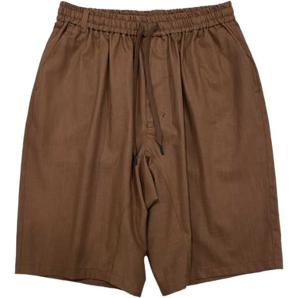 White Mountaineering<BR>CANVAS WIDE SHORT PANTS
