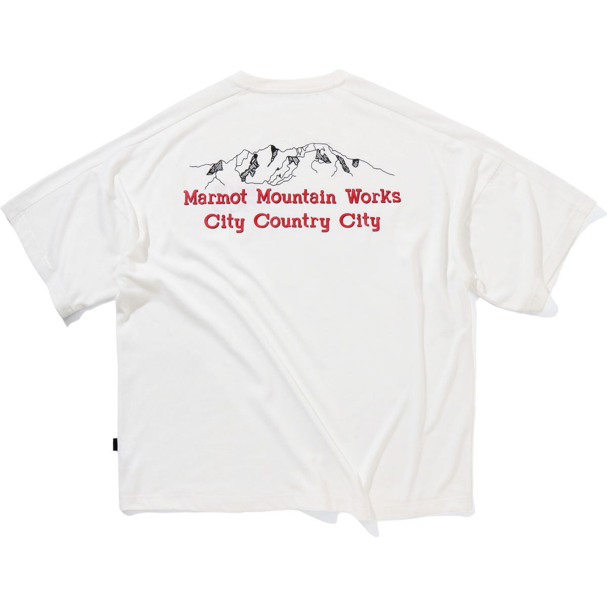 CITY COUNTRY CITY<BR>CCC×MARMOT BIG SIZE DRY T-SHIRT（WHITE）