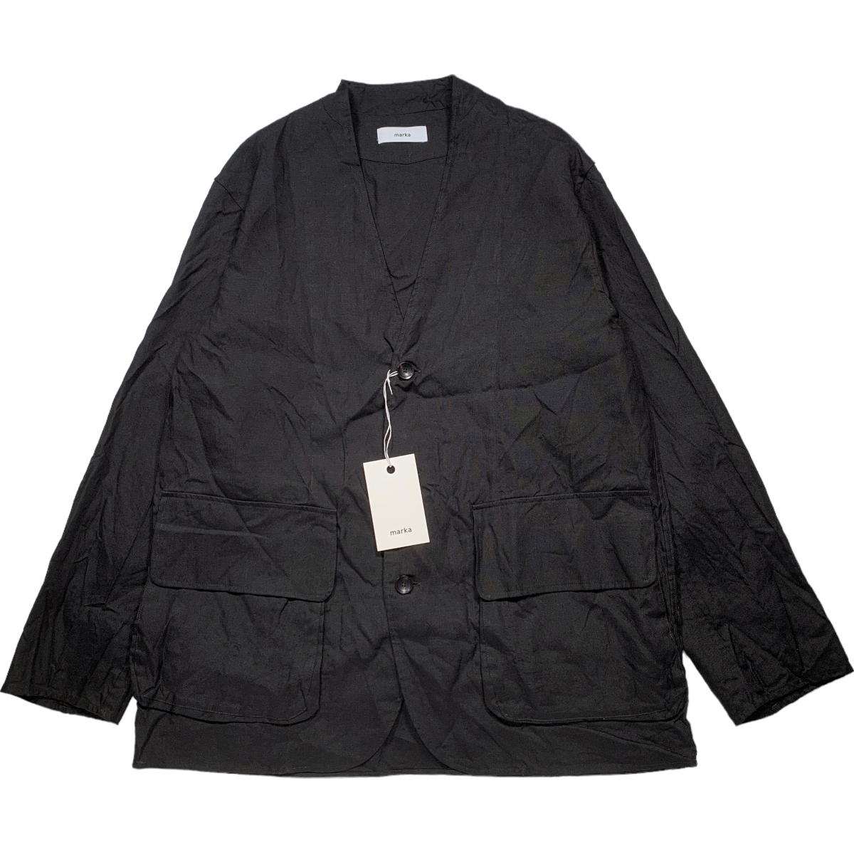 marka《マーカ》FIELDMAN JACKET - 40/2 ORGANIC RAMIE O.X -(M23A-12JK01C) -  BlackSheep【ブラックシープ】Official Online Store